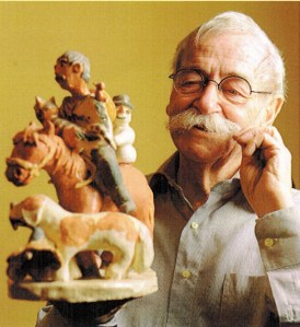 Rolf Losansky.mit Figuren seiner Filme